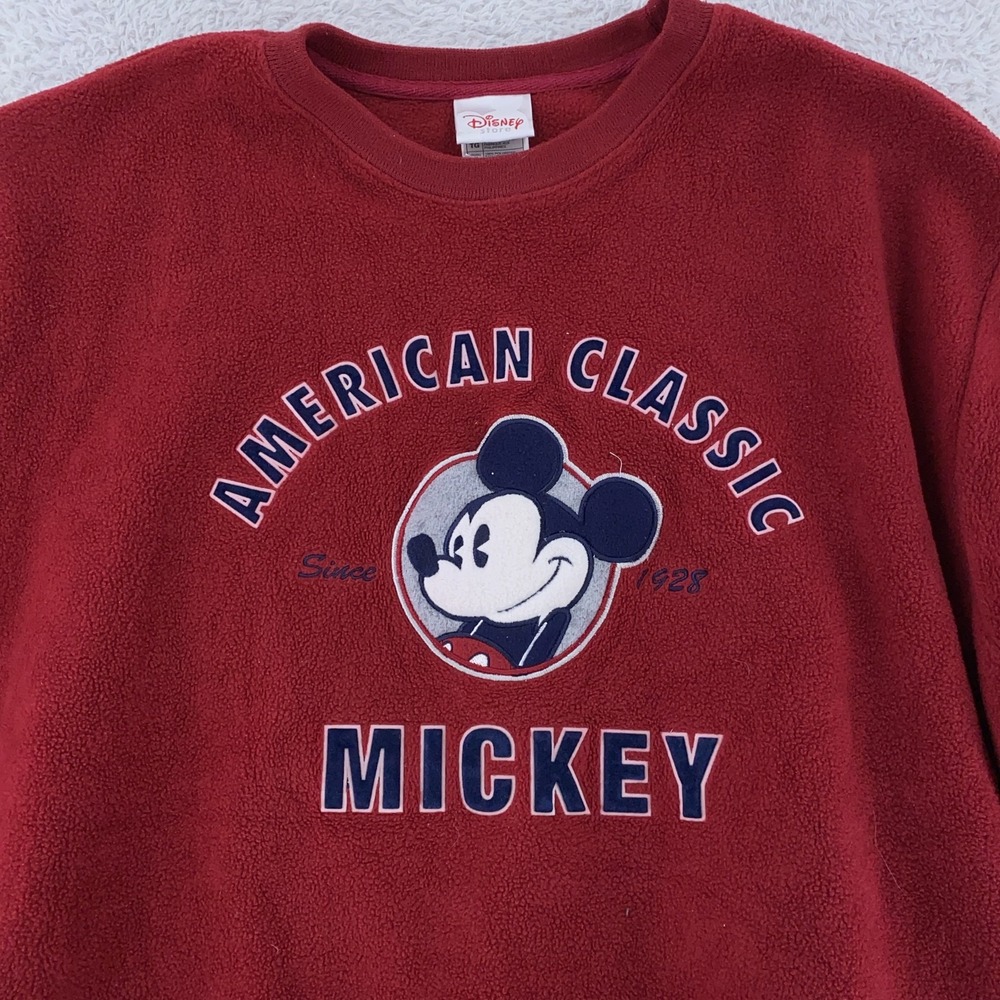 Disney Mickey Mouse‎ Fleece Pullover Mens XL Crewneck American Classic 90s